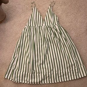 Abercrombie mini dress - Green Stripes